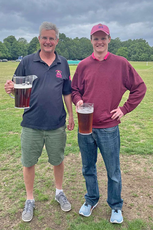 Grinders father and son - 300 wickets and 1000 runs